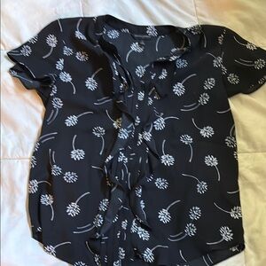 Banana Republic - White/Black Blouse